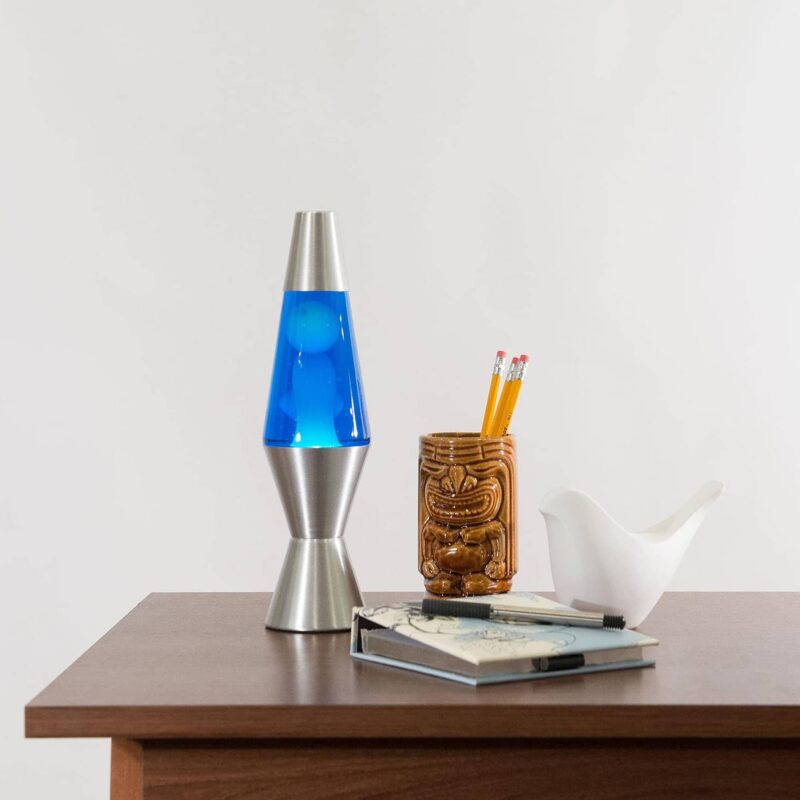 11.5″ LAVA Lamp – White/Blue/Silver - US 1912