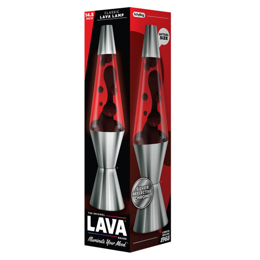 14.5″ Lava Lamp Chrome Plated Crimson - US 4790