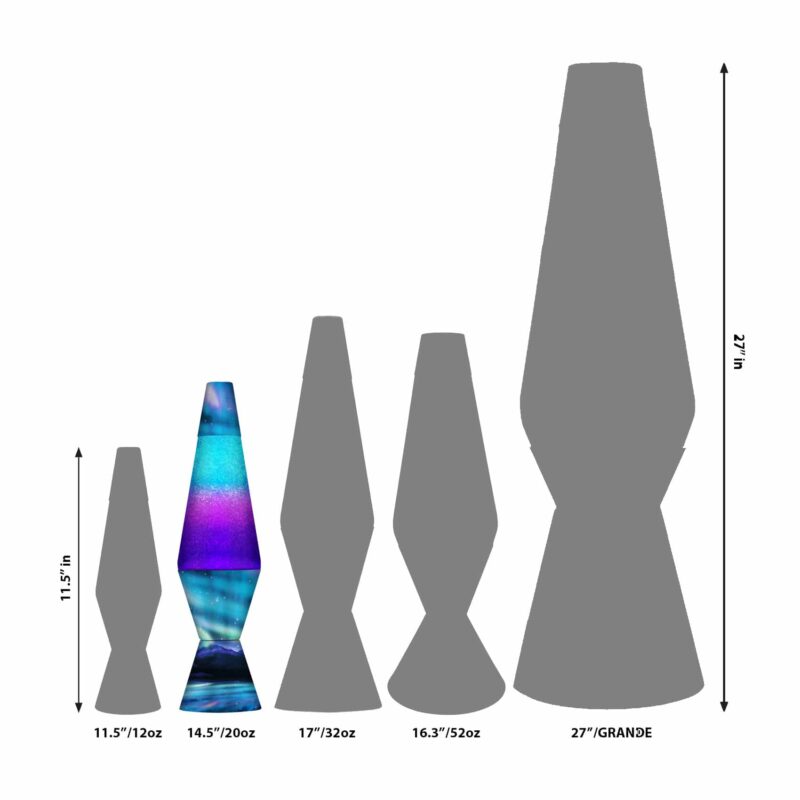 14.5″ LAVA Lamp Colormax Northern Lights – Glitter - US 6043