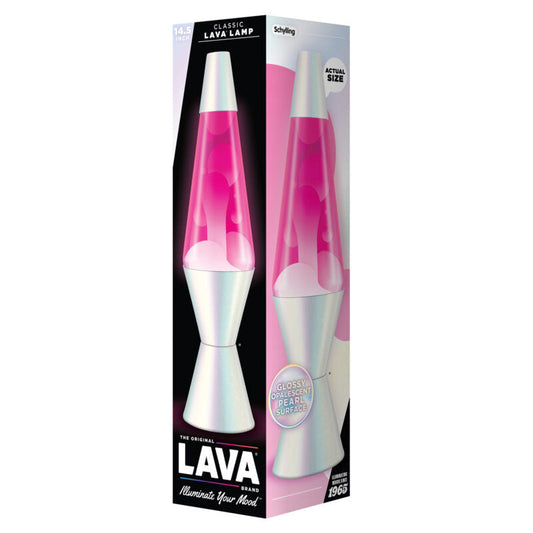 14.5″ Lava Lamp Opalescent Pearl - US 1699
