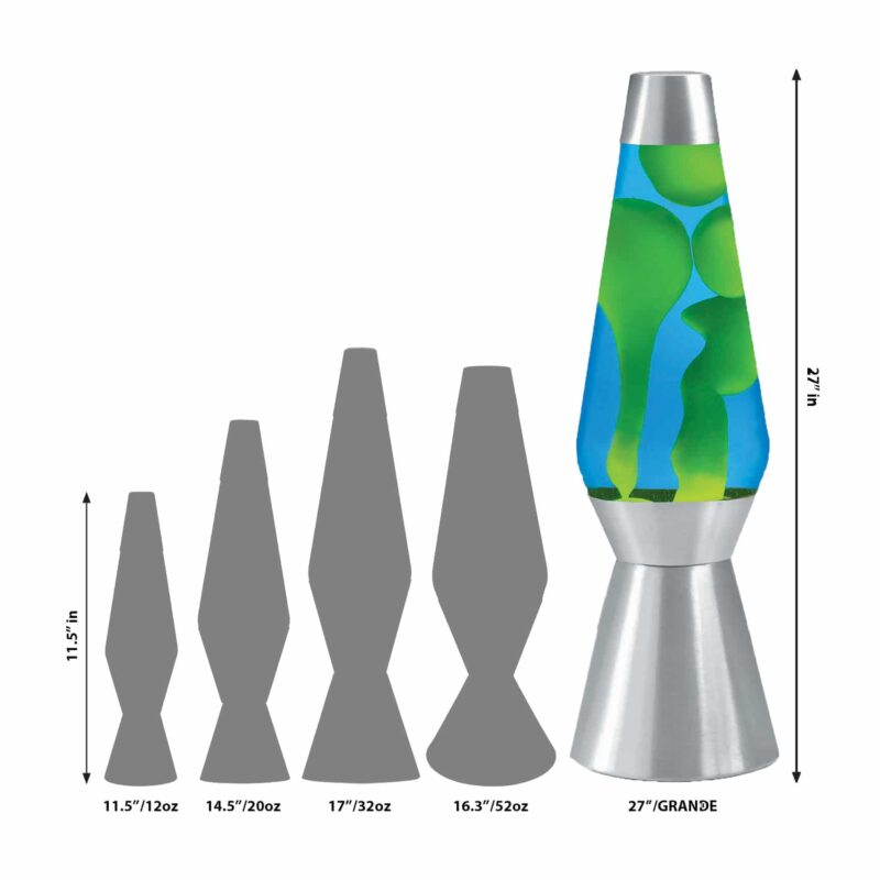 27″ LAVA Lamp Grande – Yellow/Blue/Silver - US 2021