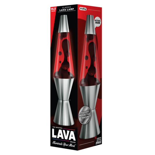 14.5″ Lava Lamp Chrome Plated Crimson - US 8520