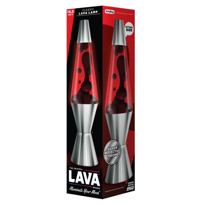 14.5″ Lava Lamp Chrome Plated Crimson - US 4790