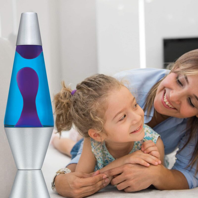 14.5″ LAVA Lamp – Purple/Blue/Silver - US 7923