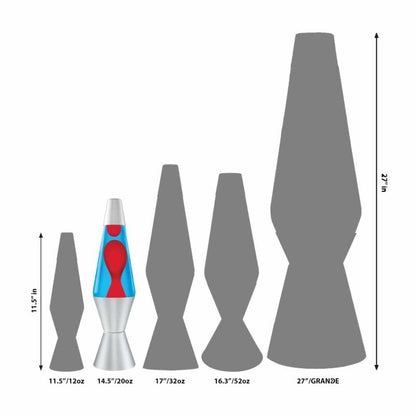 14.5″ LAVA Lamp – Red/Blue/Silver - US 6156