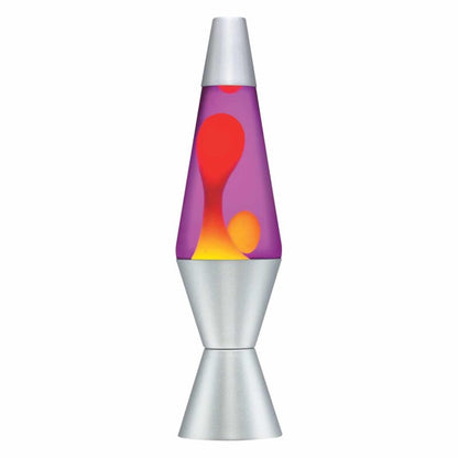 14.5” LAVA Lamp – Yellow/Purple/Silver - US 3227