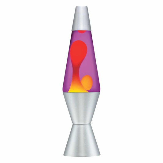 14.5” LAVA Lamp – Yellow/Purple/Silver - US 3227