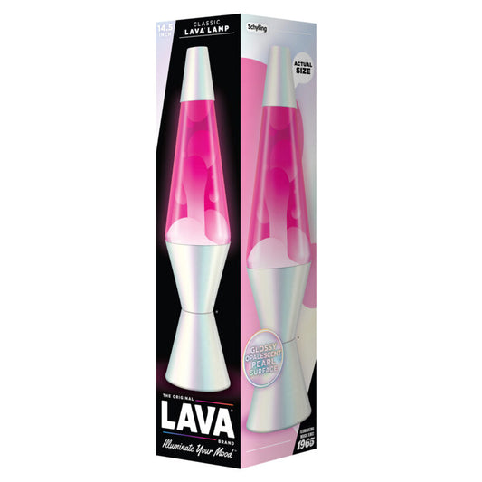 14.5″ Lava Lamp Opalescent Pearl - US 8378