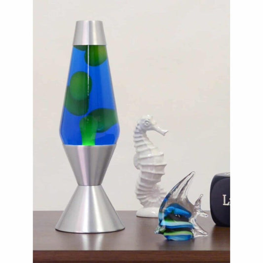 16.3″ LAVA Lamp – Yellow/Blue/Silver - US 8555