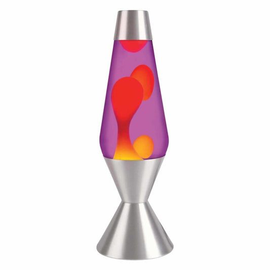 16.3″ LAVA Lamp – Yellow/Purple/Silver - US 7004